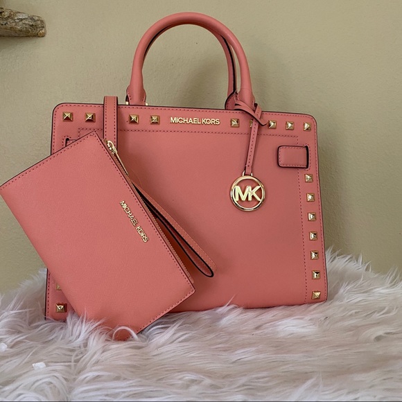 New Michael Kors medium rayne satchel & wallet - Picture 1 of 16
